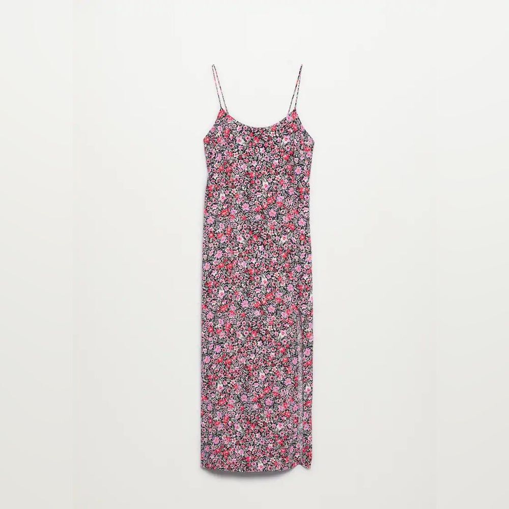 Mango Printed camisole dress